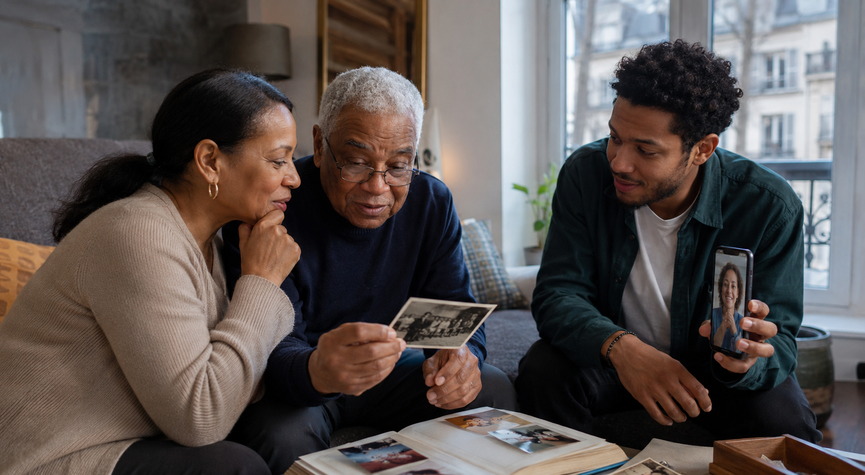 Une famille de la diaspora partage ses souvenirs avec ses proches